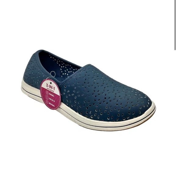 Clarks Shoes - Clarks Cloudsteppers Stretch Slip-Ons Breeze Emily Blue Size 10